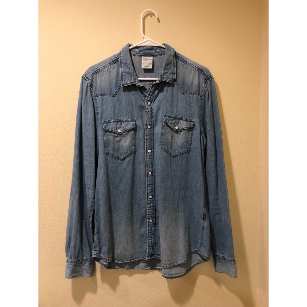 H&M Denim Button Up Men’s M
